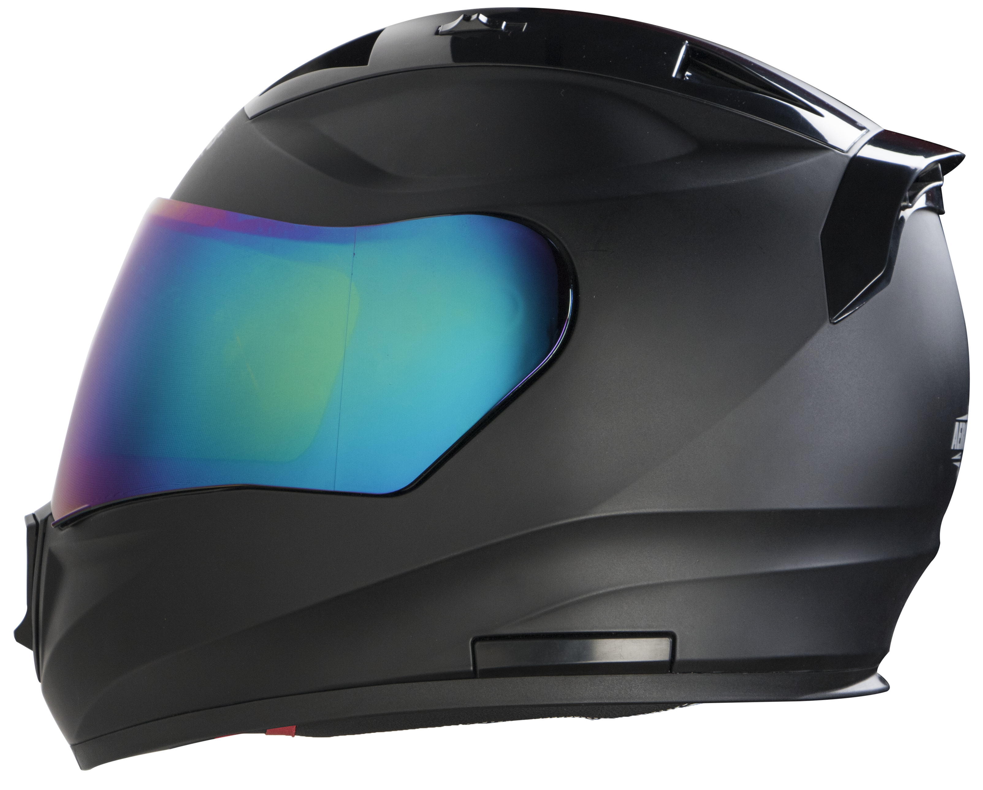 SA-1 Aeronautics Mat Mid Night Black ( Fitted With Clear Visor Extra Rainbow Chrome Visor Free)